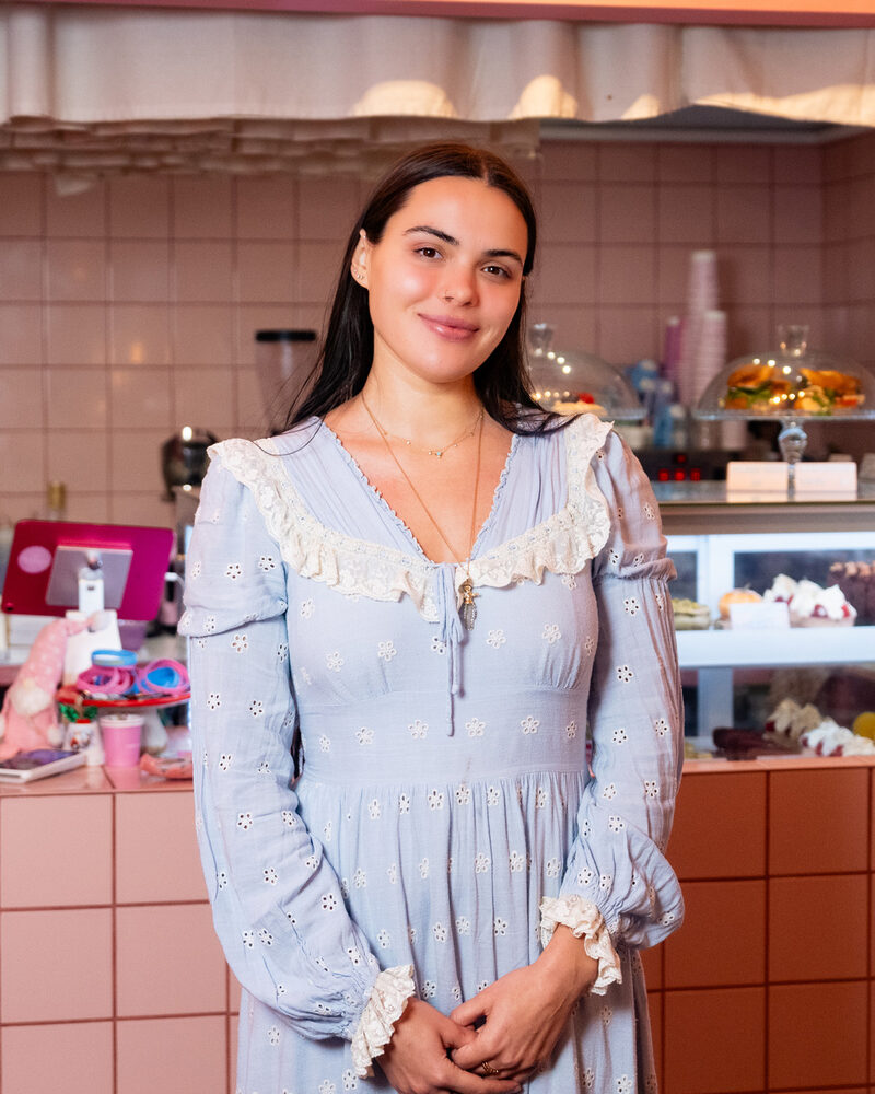 Lisa Tataryna, founder of Cream Dream, in her caf&eacute;